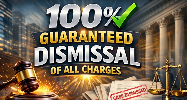 defense lawyer guaranteed to win dismissal guarantee 100 percent
