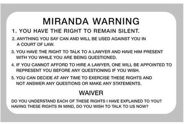 miranda card