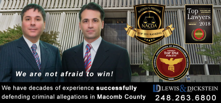 Experienced Macomb County Criminal Attorney Aggressive Defense