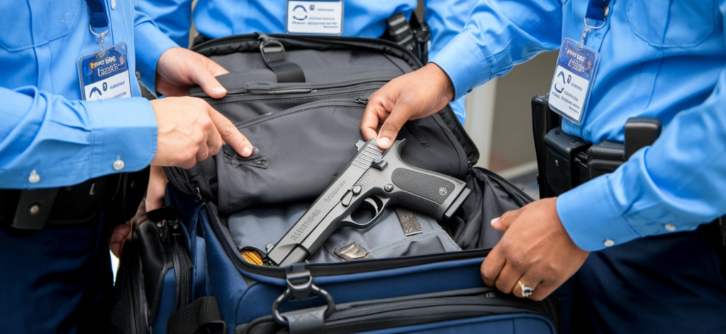 Carrying pistol Carry-On Luggage